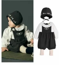 moimolnモイモルン﻿ 【2点セット】ブリンカバーオール＆帽子　80cm