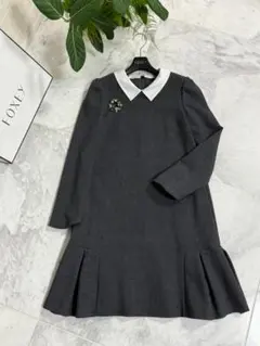 ★★★FOXEY★美品★38★ダブルフェイス★長袖ウール ワンピース★ラ セーヌ★エスプレッソ★フォクシー★ 2025年最新foxey ワンピース 38の人気アイテム - メルカリ