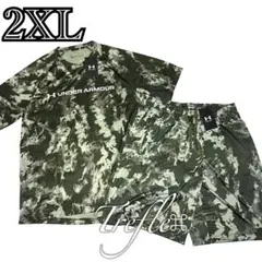 アンダーアーマー 新品 未使用 Tシャツ ハーフパンツ 上下セット 緑 カモフラ