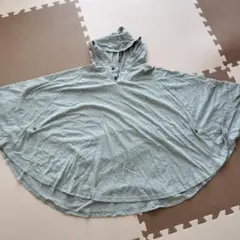 DORACOフード付き授乳ケープ グレー 収納袋付き