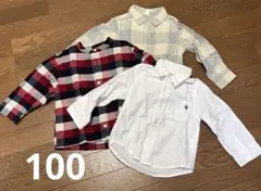 ファーマルシャツ　ネルシャツ　チェックシャツ　無印良品　GAP 100