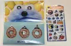 【正規品】うるちゅるポップシール　パペットスンスン　ファイルケースチョコ