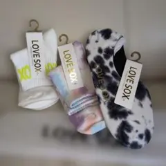 LOVE ソックス 3足セット 23〜25cm