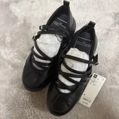 【新品】メリージェーンシューズ by rokh GUコラボ黒Mサイズ