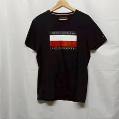 トミーヒルフィガー Tシャツ 半袖 紺 ネイビー コットン L L2922