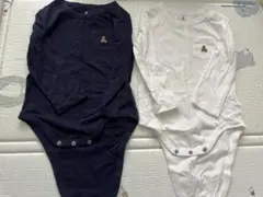 BABYGAP 長袖 ボディスーツ ロンパース 2着セット