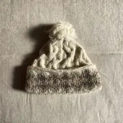 ネパール製 ＊ ウール帽子 ビーニー帽子 ニット帽子 ハンドメイド
