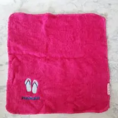 ハワイ タオルハンカチ ピンク