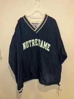 Champion NOTRE DAME ウォームアップウェア XL ネイビー