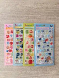 ボンボンドロップシール4枚　キャラクターシール