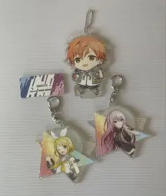 プロセカ一番くじアクリルキーホルダー3点セット/東雲彰人/鏡音リン/巡音ルカ