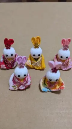 ちりめん細工 うさぎパーツセット