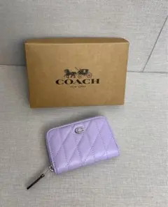未使用✨COACH ピローキルティング コインケース カードケース ミニ 