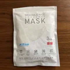 UNIQLO AIRism 洗えるマスク M ３枚入り ホワイト