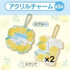 サンリオ 当たりくじ シナモロール アクリルチャーム キーホルダー 2点