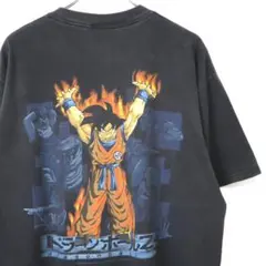ドラゴンボール バーダック 悟空 USA カタカナ ロゴ 半袖 tシャツ青