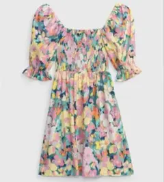 GAP フラワープリント 半袖ワンピース Mサイズ