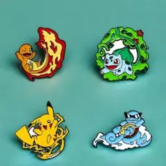 キャラクター ピンズ 4点セット