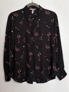 H&M 花柄長袖シャツ UK 12 JPN L