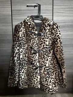 【最終大幅値下❗️】lalacub ヒョウ柄 フード付きファーコート