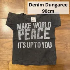 デニムダンガリー　ダークグレー Tシャツ XX-Small90cm