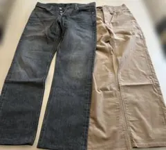 BURBERRY BLACK LABEL パンツ 2本セット ウエストサイズ70のサムネイル