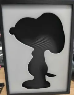 スヌーピー シルエット フレーム