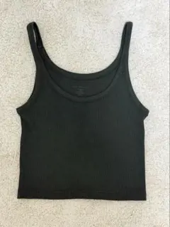 【BRANDY MELVILLE】リブタンクトップ グリーン　Sのサムネイル