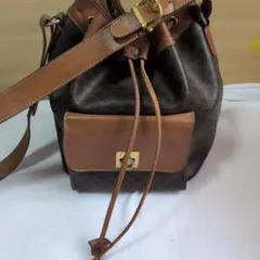 CELINE マカダム柄 巾着 ショルダーバッグのサムネイル