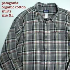 patagonia オーガニックコットンシャツ　チェック　XL 即出荷