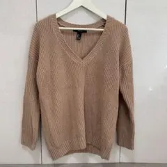 早い者勝ち❤️ニット　Ｖネック　ピンク　S