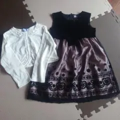 マザウェイズ ドレスワンピース＆ボレロ セット120