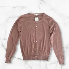 新品✨ITS' DEMO　イッツデモ　クルーネックカーディガン　ピンク　ブラウン