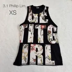 【3.1 Phillip Lim】花柄ロゴ タンクトップ XS カジュアルのサムネイル