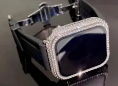 アップルウォッチバンドベルトAppleWatchカバーケースキラキラブラック