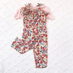 未使用‼︎Bonpoint 花柄サロペット 4ans ボンポワン