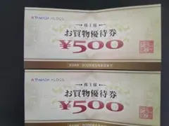 ヤマダホールディングス ヤマダ電機 株主優待 お買物優待券 1000円分