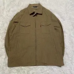 ゴールデンベア メンズジャケット 90s ジップ 綿 茶 M アメカジのサムネイル