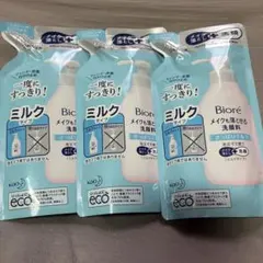 ビオレ メイクも落とせる洗顔料 さっぱりミルク つめかえ用180ml 3個セットのサムネイル