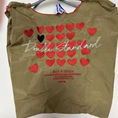 Ball & Chain エコバッグ ハート柄 カーキのサムネイル