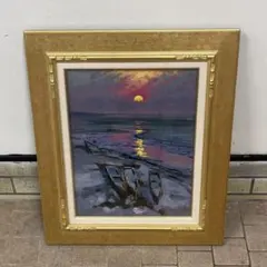 富田勝英「湖北にて」油彩 F6 額装 油絵 油画 絵画 C 富田勝英「湖北にて」油彩 F6 額装 油絵 油画 絵画 C - メルカリ