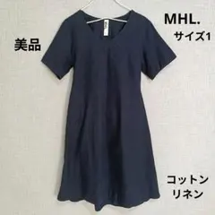 【美品】MHL マーガレットハウエル リネンコットン ベルト付き ワンピースのサムネイル