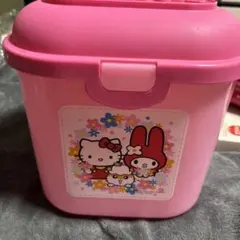 サンリオ シュガーバニーズ バニティ缶 小物入れ 平成レトロ 持ち手付