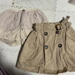 petit main スカート 80 cm大きめボトム90cm