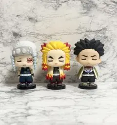 鬼滅の刃 ナムコ つむりずむ ミニフィギュア 煉獄杏寿郎　宇髄天元　悲鳴嶼行冥