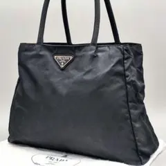 プラダ トートバッグ テスート ナイロン 三角ロゴ ブラック NERO 台形
