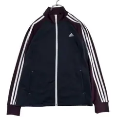 @4555-1_2 adidas トラックトップ ブラック/マルーン M