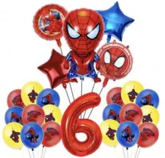 スパイダーマン バルーンセット 誕生日 6 バルーンセット