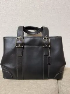 COACH コーチ ソーホー レザートートバッグ 7582 ブラック 黒