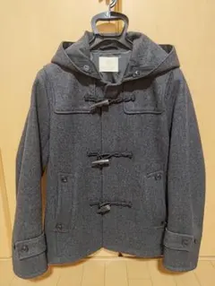 ユナイテッドアローズ　グレー ダッフルコート フード付き